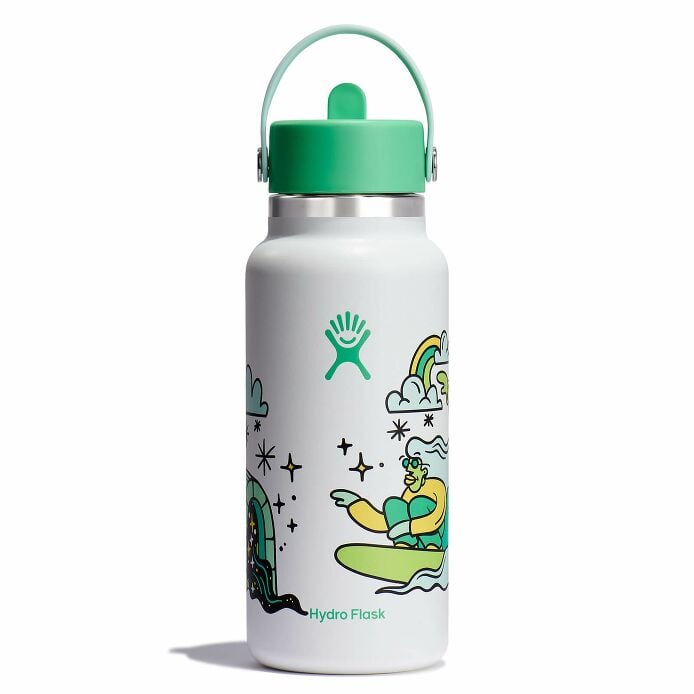 Hannah Eddy 32 oz Wide Mouth with Flex Straw Cap